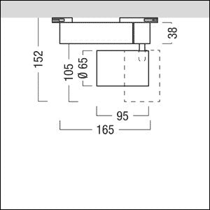 Zumtobel Group - Downlight/Strahler/Flutlicht LED-Akzentstrahler SUP2 L 700 #60716795 927-65