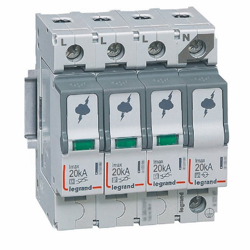 Legrand - Überspannungsableiter für Energietechnik/Stromversorgung Überspannungsableiter Legrand 412227 3+1SchaltungImax20kA