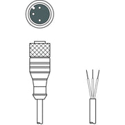 Leuze - Konfektioniertes Sensor-Aktor-Kabel Anschlussleitung KD U-M12-3A#50130664