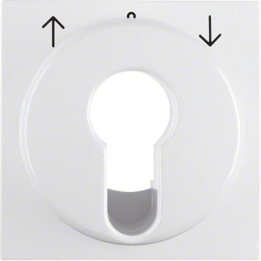 Berker - Abdeckung/Bedienelement für Installationsschalterprogramme Zentralstück 15088989 S.1 IP44 pws glänz