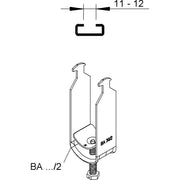 Niedax - Bügelschelle BA 22/2 − 100 Stück