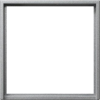 Gira - Übergangsadapter für Installationsschalterprogramme Adapterrahmen alu 028226 quadr. 50x50mm S.55