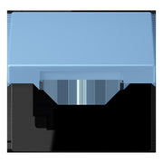 Jung - Abdeckrahmen Klappdeckel m. Stellfeder LC 990 BFKL 256 bleu ceruleen 59