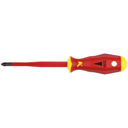 Klauke - Kreuzschlitz-Schraubendreher VDE-Schraubendreher KL130PM2ISLIM Z2x100