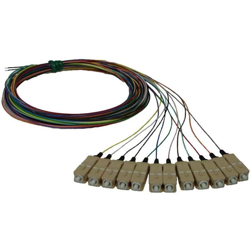 Fumo - LWL-Pigtail Pigt. 9/125 OS2 E2000 2m LLPGTE2000C12(VE12) farbig − 12 Packung