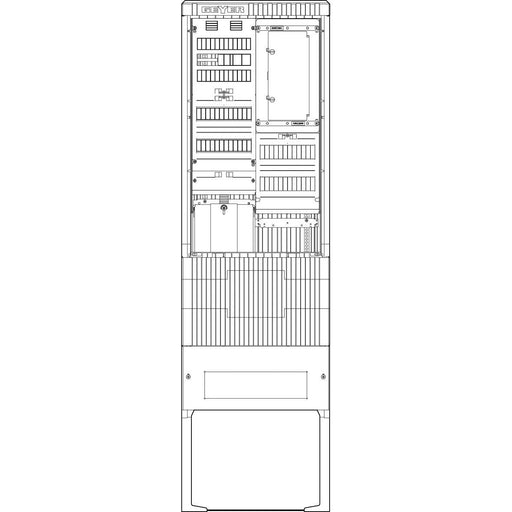 ABN - Zähler-Komplettschrank Zähleranschlusssäule SZ205ZA1504 1 ZP APZ 5pol