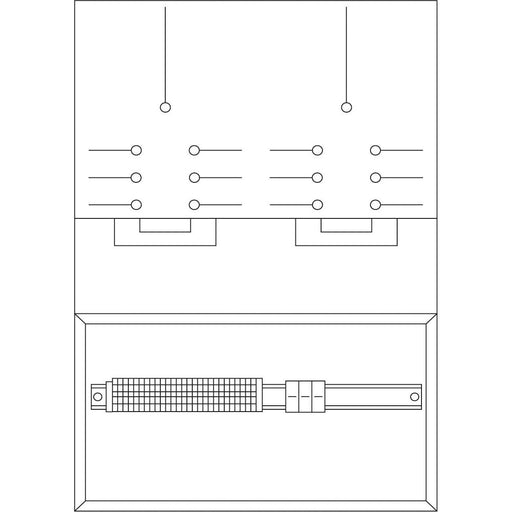 ABN - Zählerfeld Zählerwechselplatte WP520CD8 Wando