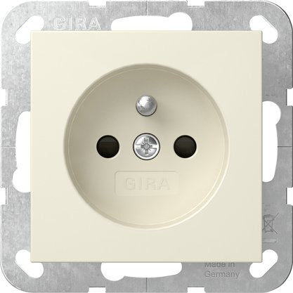 Gira - Steckdose Steckd. Erdstift+SH 448501 Cremeweiß
