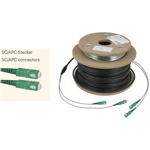 Televes - LWL-Kabel Optisches TWIN-Erdkabel OSMD100SCAPC 100m,4Stecker SC/APC