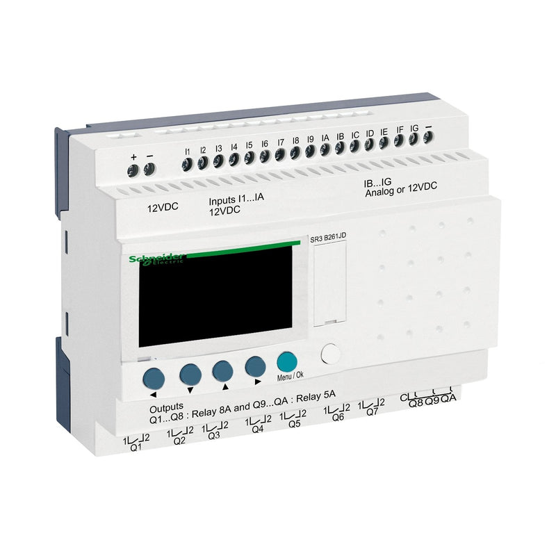 Schneider Electric - Logikmodul Zelio SR3B261JD 12VDC 26 E/A − 1 Stück