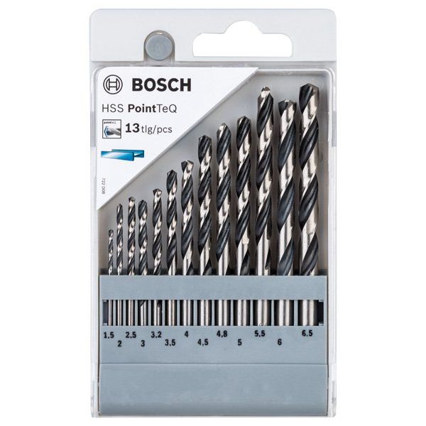 Bosch - Bohrer-Set HSS-Spiralbohrer-Set 2608577349 PointTeQ 13-tlg