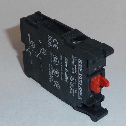 Rockwell - Hilfsschalterblock KONTAKTELEMENT 2Ö 800F-X02 800F-X02D D − 10 Stück