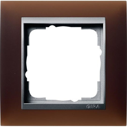 Gira - Abdeckrahmen 1f.opak dbr 021159
