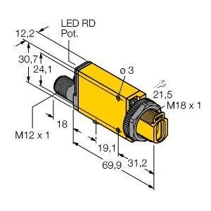 Turck - Lichtleitersensor/Lichtleiterverstärker Lichtleiter-Sensor SM312FPQD