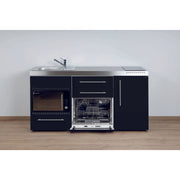 Stengel - Mini-Küche Miniküche Premiumline MPGSMOSSM170GSIKFlBr Schwarz matt