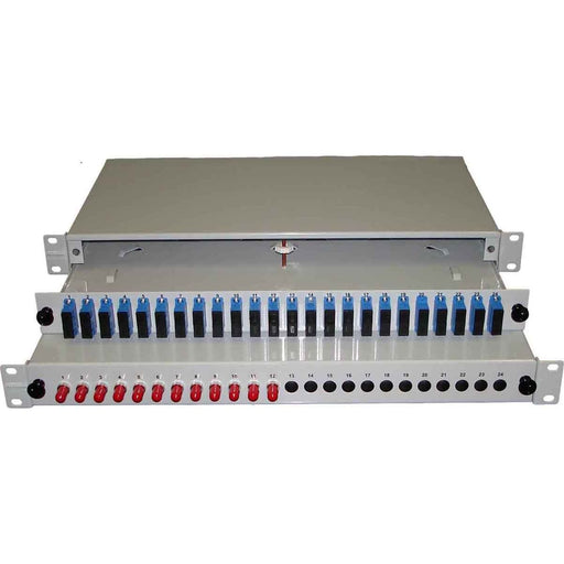 Fumo - Patchpanel LWL Panel 12xST ohne Pigt. BX-A-12-ST O.PGT. ausziehbar