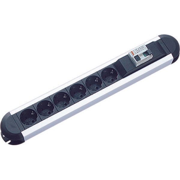 Bachmann - Mehrfachsteckdose Steckdosenleiste 6f. 331.035 m. FI-Schutzschalter