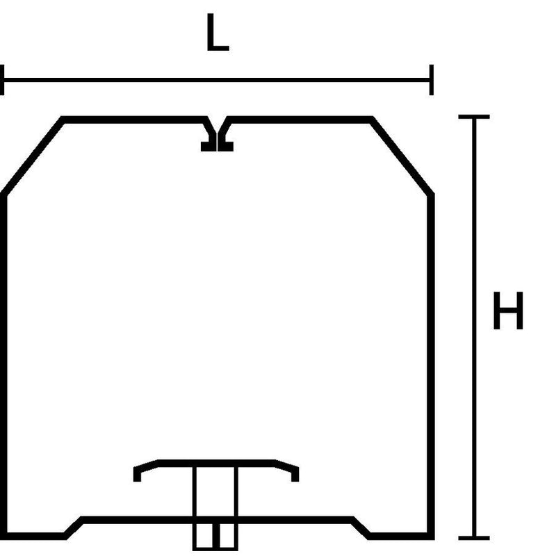 HellermannTyton - Halteklammer für Verdrahtungskanal Drahthalteklammer HTWD-BWR-60X80 L=54,H=75,B=20mm − 20 Stück