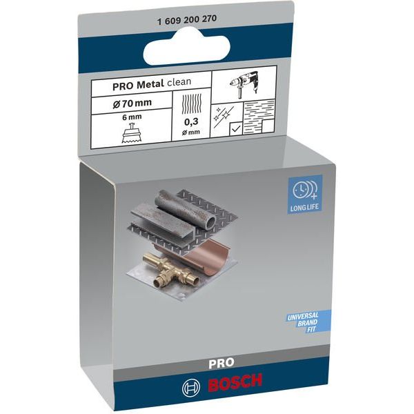 Bosch - Rotierende Drahtbürste PRO Metal clean 1609200270 Topfbürste