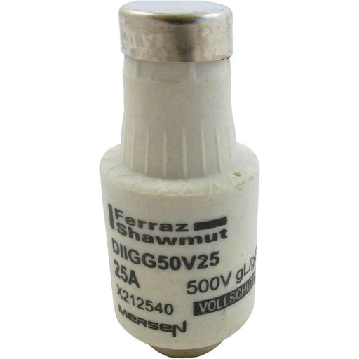 Mersen - D-Sicherungseinsatz DIIGG50V25 gG DII, 25A/AC500