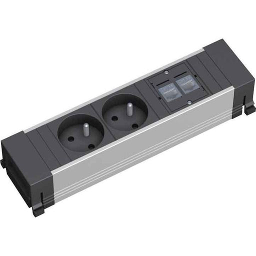 Bachmann - Mehrfachsteckdose Steckdosenleiste 317.103 2xUTE 2xCAT5e kurz