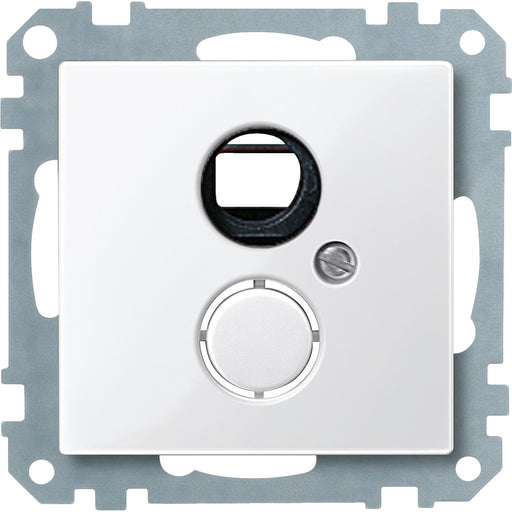 Merten - Einsatz/Abdeckung für Kommunikationstechnik Zentralplatte pws/gl 469119 für BNC/TNC-Buchse