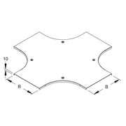 Niedax - Deckel Kreuzstück für Kabeltragsystem Deckel RKSDV 250