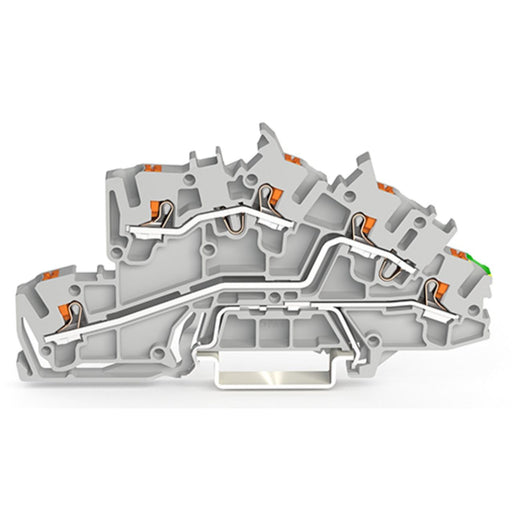 WAGO - Installations-Etagenklemme Installationsetagenklemme 2203-7645 2,5 mm² mit Drücker − 50 Stück