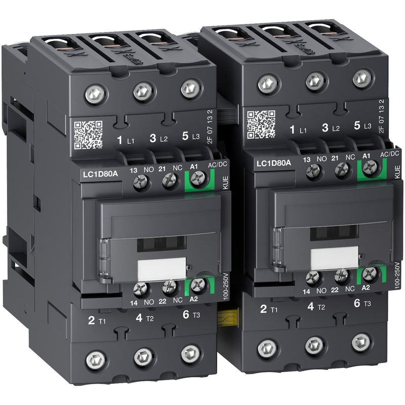 Schneider Electric - Schützkombination Wendeschützkombination 3p LC2D80ABNE 37kW 400V AC3 80A