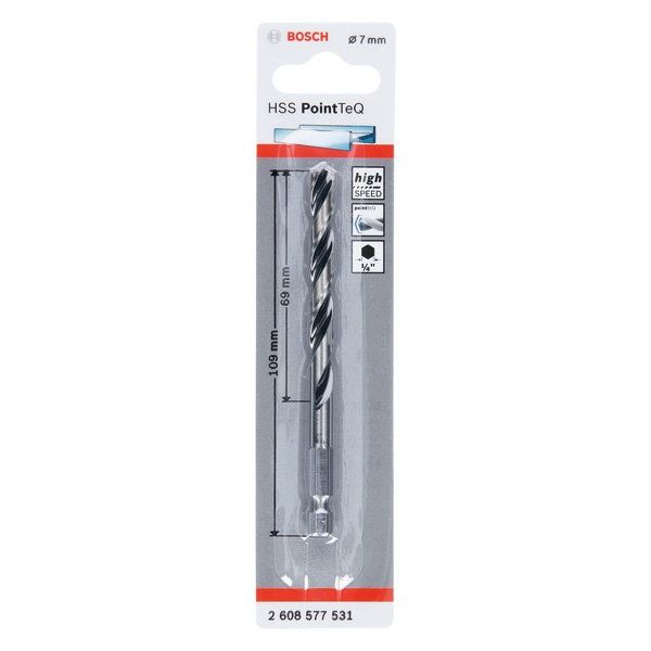 Bosch - Bohrer HSS PointTeQ 2608577531 Sechskantbohrer 7,0