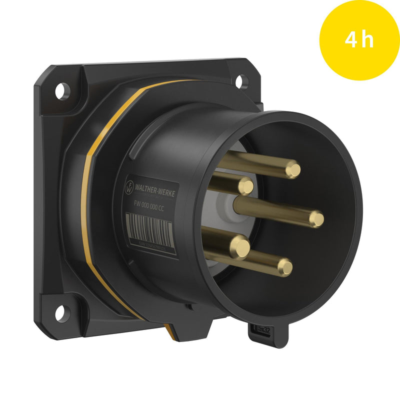 Walther Werke - CEE-Gerätestecker (IEC 60309) CEE NEO Anbaugerätestecker FW631504PH gerade 32A 5P 4h