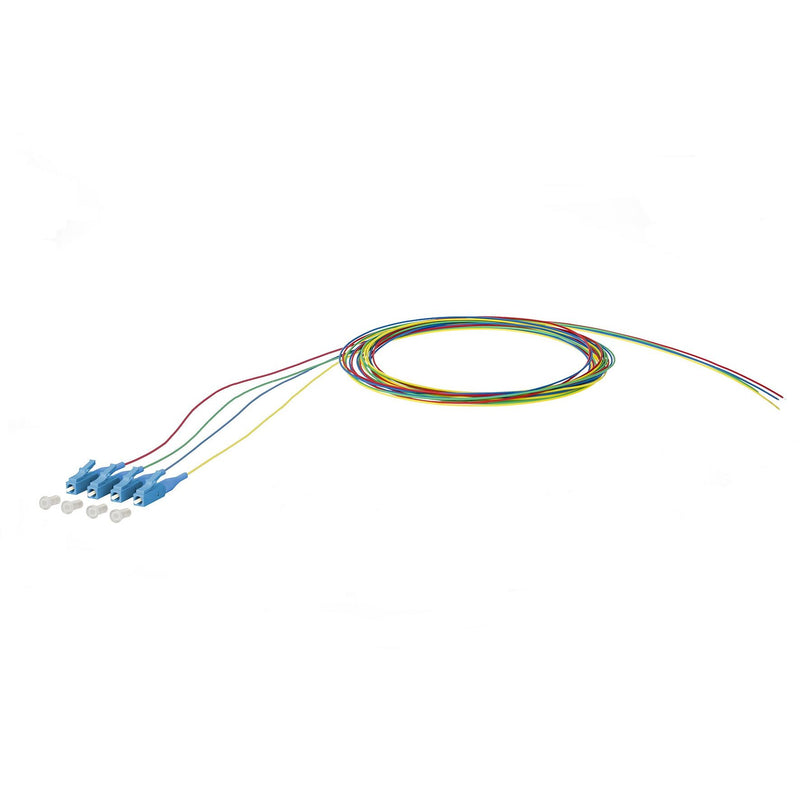 Metz Connect - LWL-Pigtail OpDAT Pigtail LC-UPC 150Q1JO0020E4 OS2 4 Farben − 4 Stück