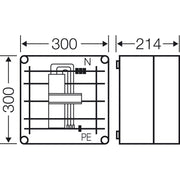 Hensel - Sammelschienengehäuse Mi 6206 mit Adapter 630A