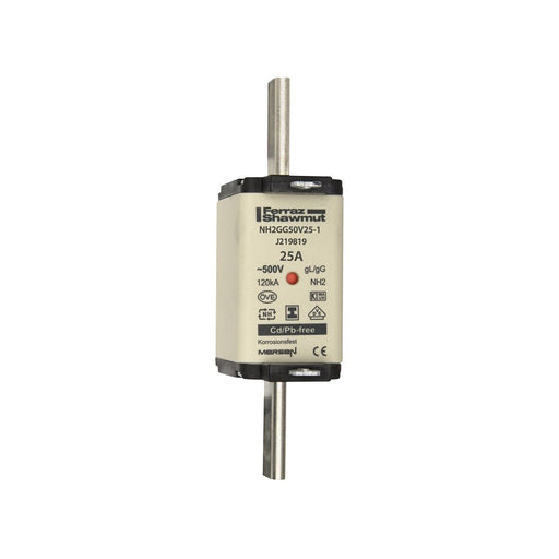 Mersen - Messersicherung Sicherungseinsatz NH Sond. NH12GG50V35-1 gG Gr.1 35A SGL KM − 3 Stück