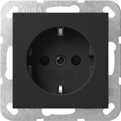 Gira - Steckdose Schuko-Steckdose 4755005 schwarz