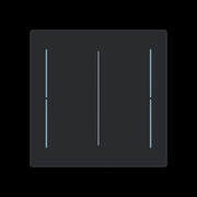 Busch-Jaeger - Bussystem-Tastwippe Abdeckung, 2-fach LFW/A.2.70.11-45m für Keypad