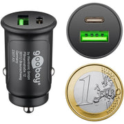 Goobay - Universal-Ladegerät KFZ-Schnellladegerät 59521 Dual-USB C,12/24V