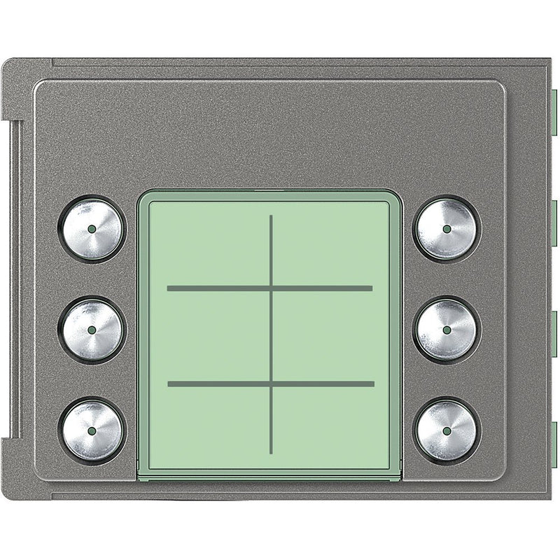 Legrand (BT) - Abdeckrahmen Frontblende Ruftastmodul 352165 6 Ruftasten, Robur