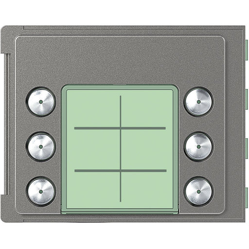 Legrand (BT) - Abdeckrahmen Frontblende Ruftastmodul 352165 6 Ruftasten, Robur