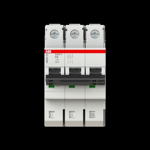 ABB Stotz S&J - Leitungsschutzschalter Leitungsschutzschalte S403P-C6 − 4 Stück