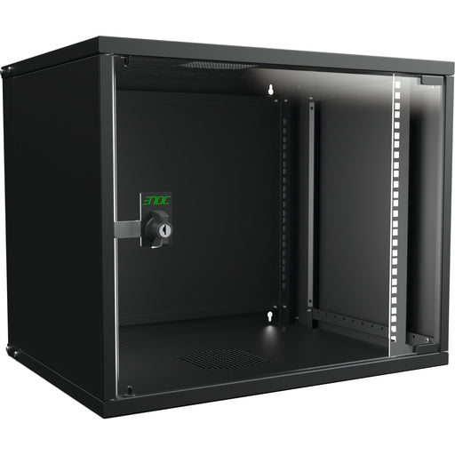 Enoc - Netzwerkgehäuse Wandschrank SNP 9HE sw W3 9-4-S-SNP 19"550x400x448mm