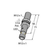 Turck - Kapazitiver Näherungsschalter Sensor BC3-M12-AN6X-H1141 kapazitiv