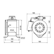 Maico - Explosionsgeschützter Ventilator Rohrventilator ERM 18 Ex e 180mm, 50W
