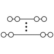 Phoenix Contact - Durchgangs-Reihenklemme Rangierverteiler PTRV 8 /BK 250V,Nennstrom: 8A − 10 Stück