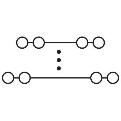Phoenix Contact - Durchgangs-Reihenklemme Rangierverteiler PTRV 8 /BK 250V,Nennstrom: 8A − 10 Stück