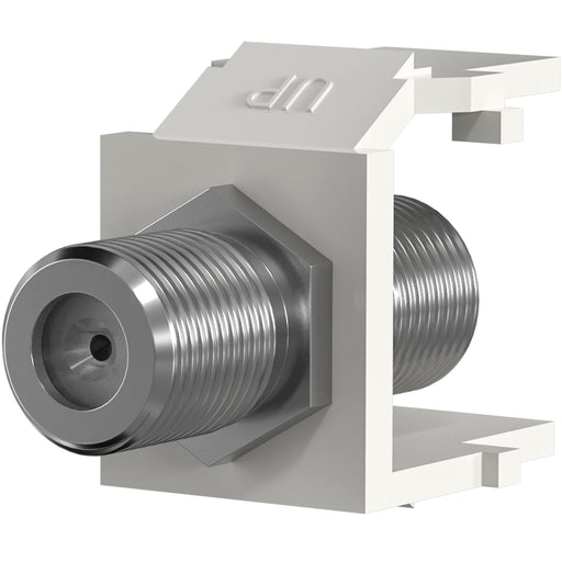 EFB-Elektronik - Zubehör/Ersatzteile für modulares Anschlusssystem Keystone Einbauadapter EB539 F-Verbinder, weiß