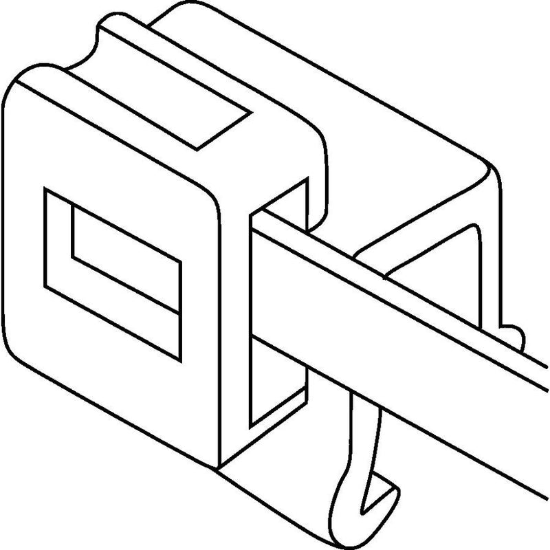 HellermannTyton - Kabelbinder Befestigungsbinder T50REC5B 4,6x202 schwarz − 500 Stück