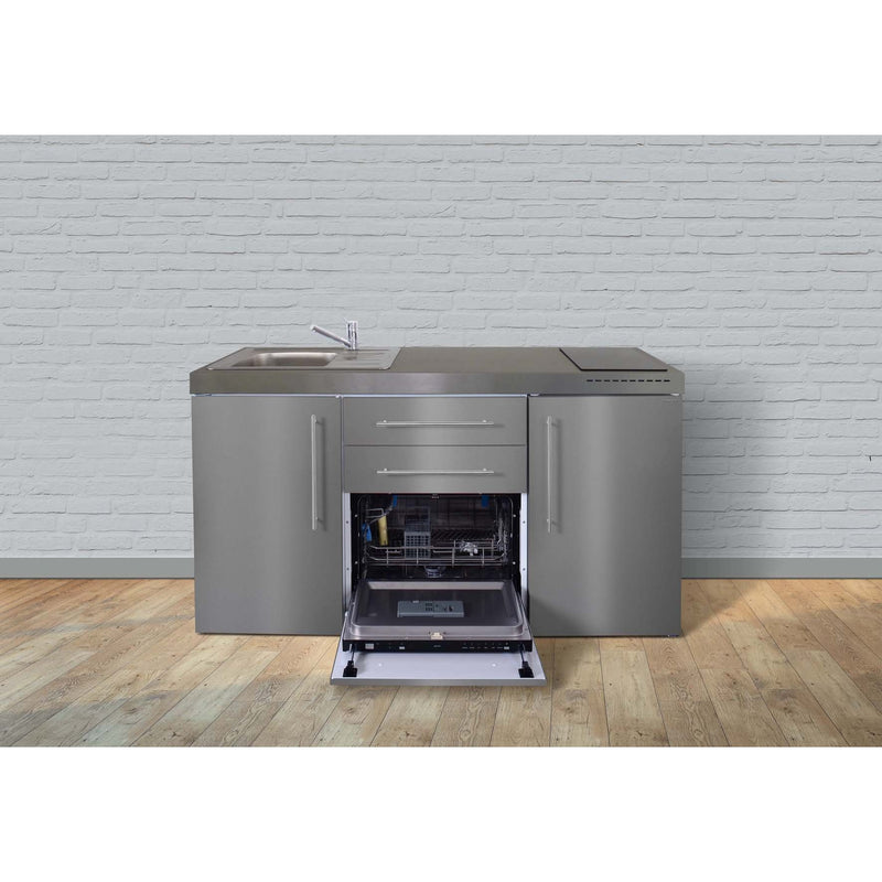 Stengel - Mini-Küche Miniküche Premiumline MPGSES160GSGKFreBli Edelstahl