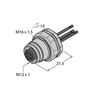 Turck - Sensor-Aktor-Adapter Flanschkupplung EC-FKFD4-0,5/16