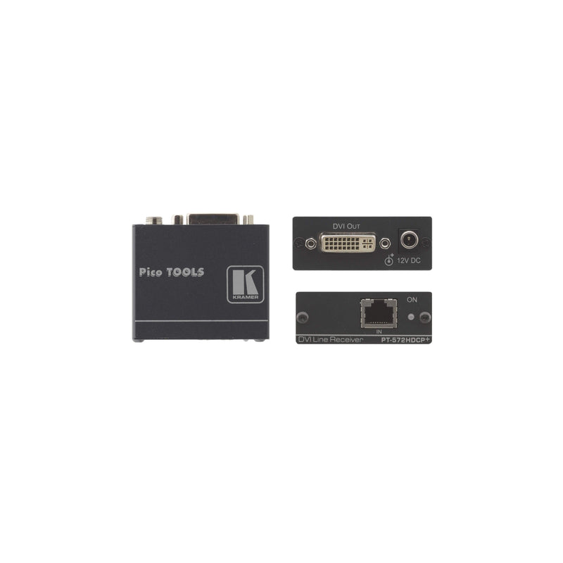 Kramer - Netzwerkadapter Twisted Pair Empfänger PT-572HDCP+ f.DVI (HDCP 2.2)